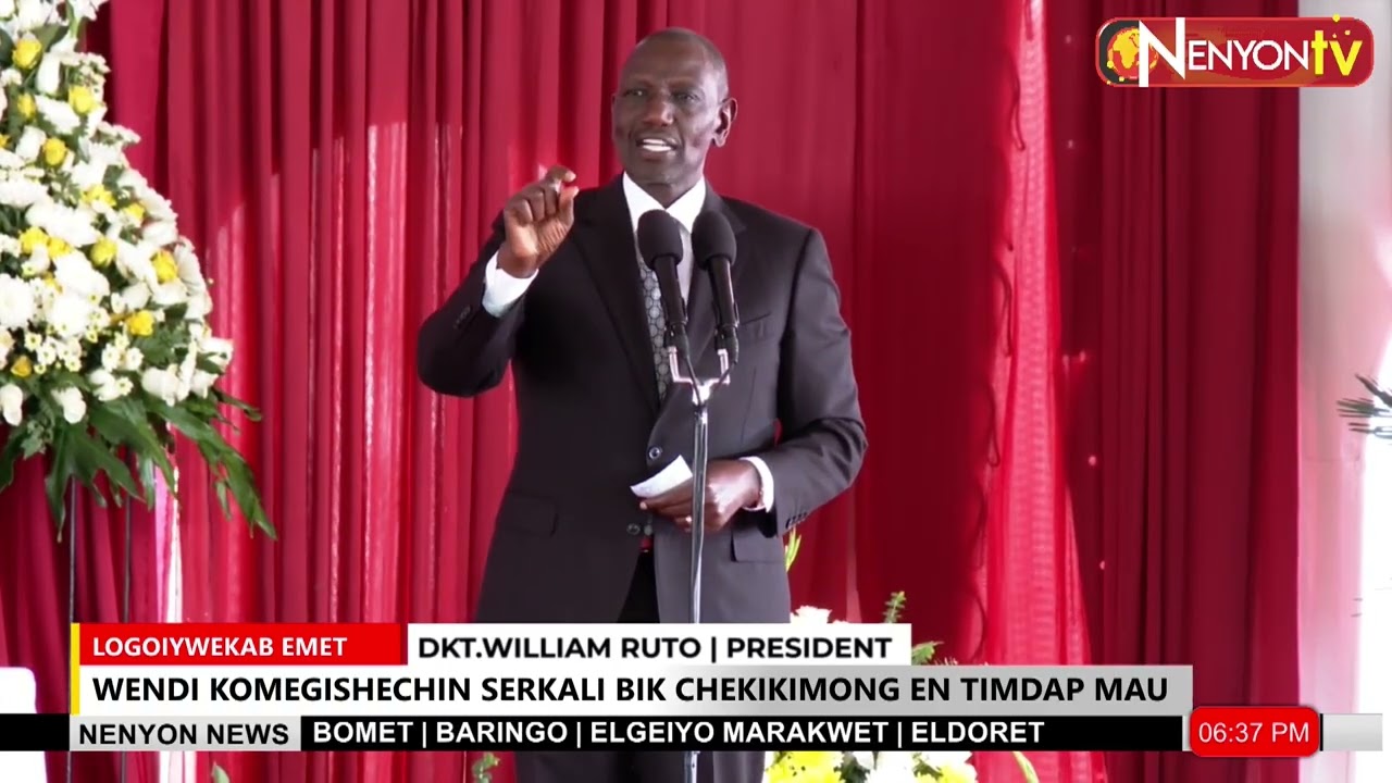 PRESIDENT  ANNOUNCES COMPENSATION FOR 12,000 MAU EVICTEES, AND  SOLUTION TO ANGATA BARIKOI LAND ROW