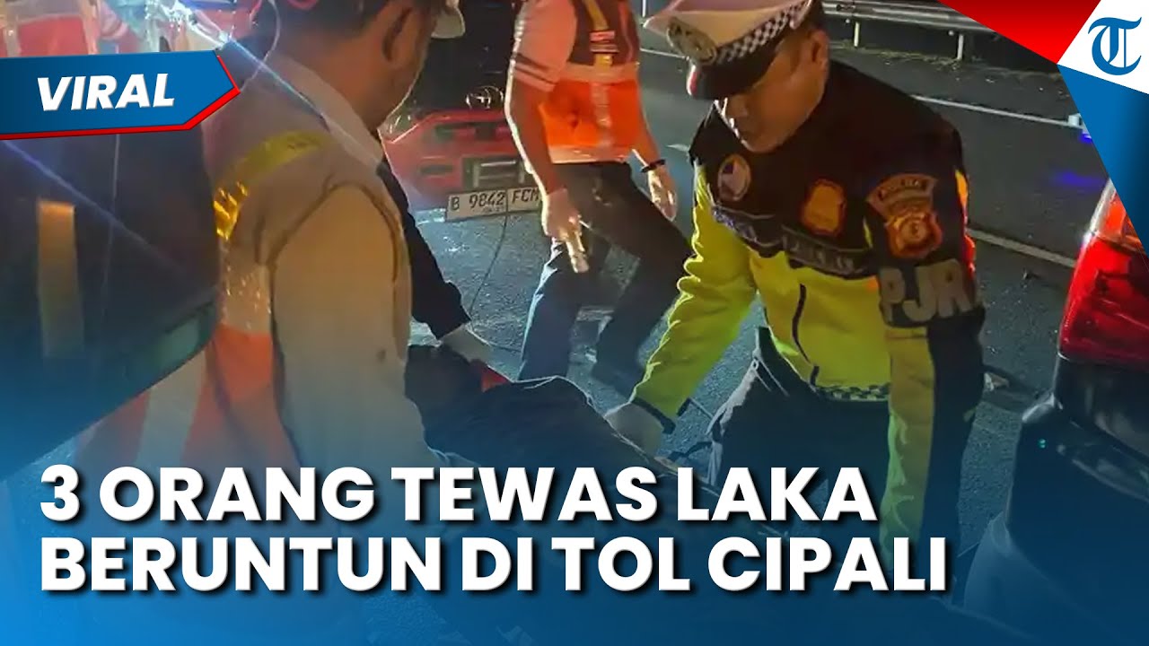 TIGA ORANG TEWAS! APV Ringsek di Cipali Imbas Kecelakaan Beruntun di KM 93A, Satu Kendaraan Kabur