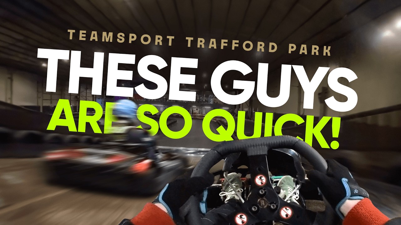 Racing against RAPID members at TeamSport Trafford Park in Manchester