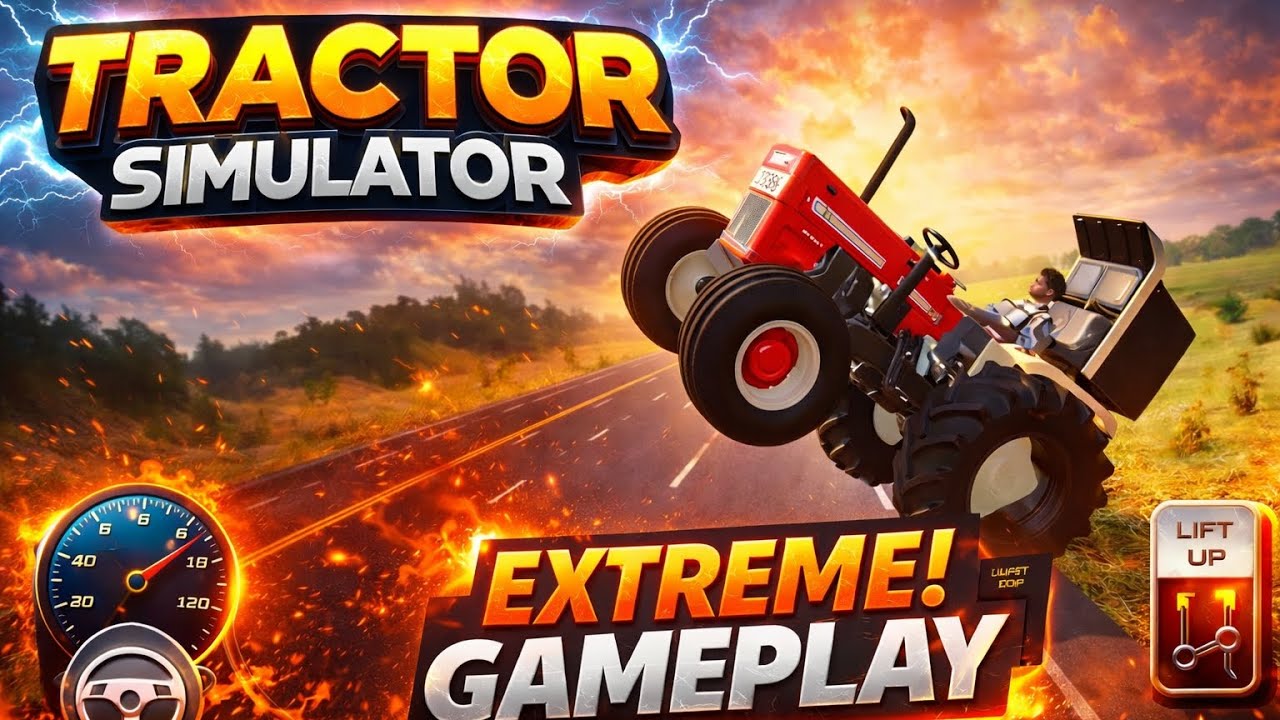 Dangerous Tractor Stunt 😱 Full Speed Gameplay | Tractor Simulator