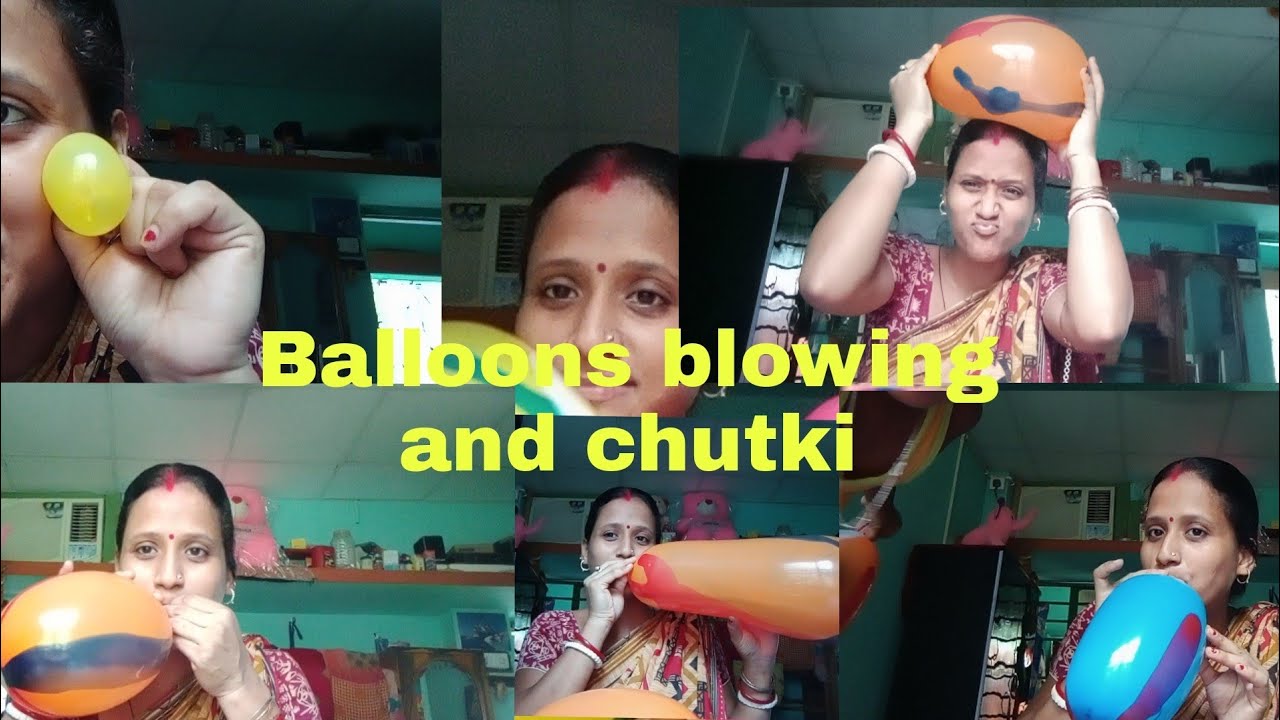 Balloons 🎈Blowing and Bursting@ viral video🎈
