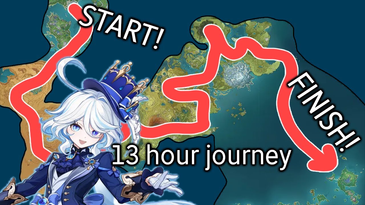 Furina walks from Fontaine to Inazuma (She fights weekly bosses too)