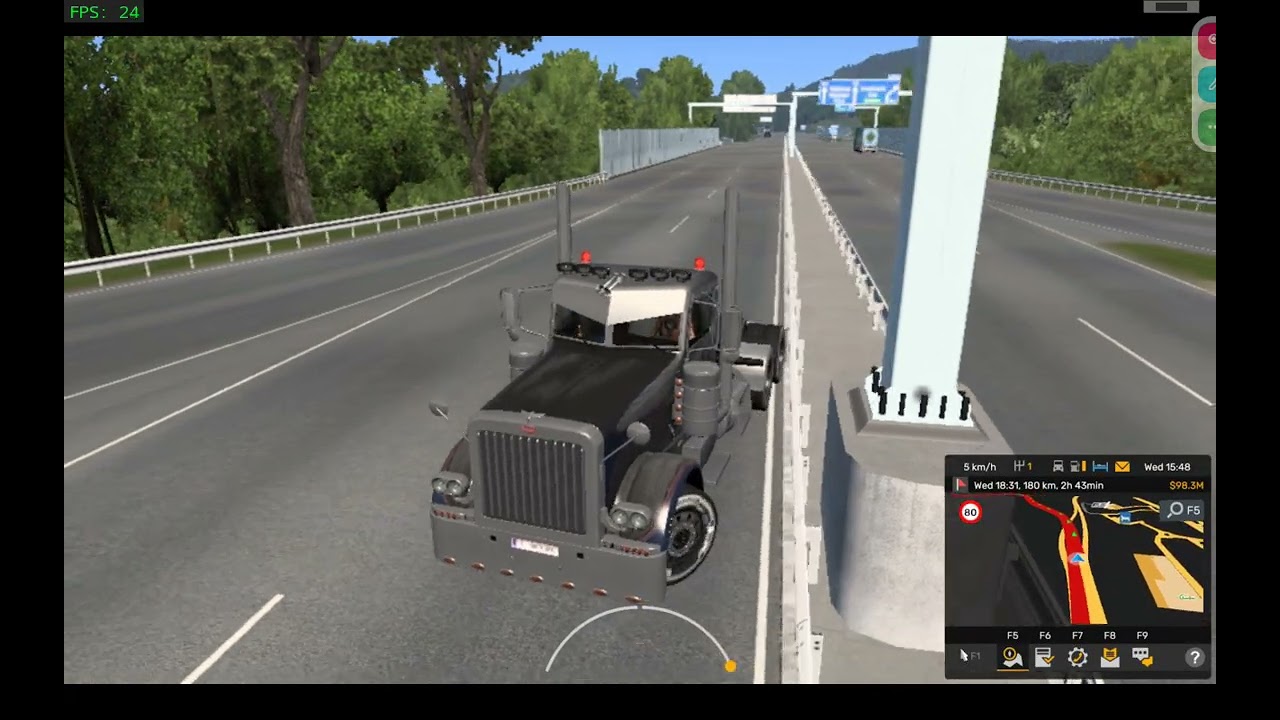 America truck in Europe 🌍 small road and big city 🌆🏙️ 