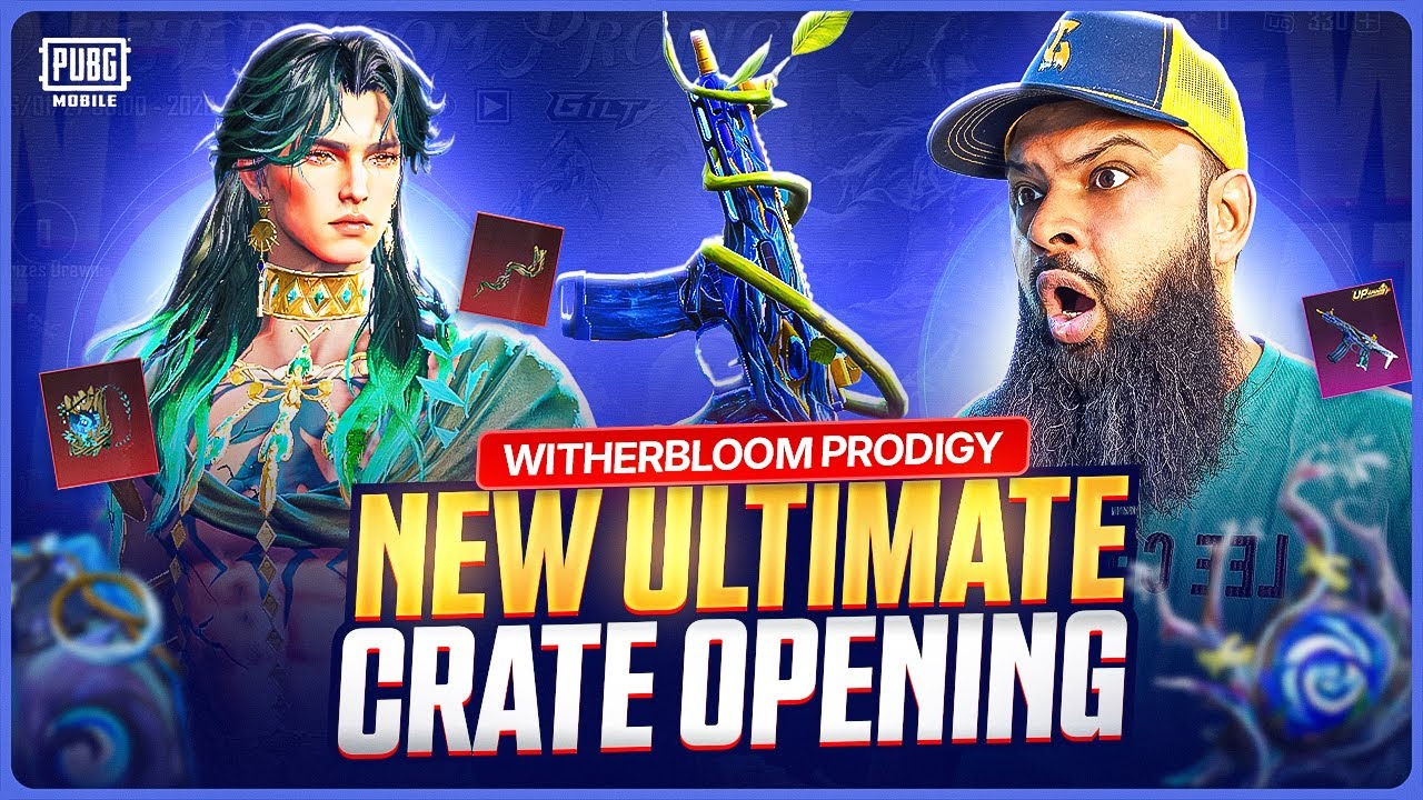 26,000UC 🔥 Ultimate Gilt Witherbloom Prodigy Dual-form Lucky Spin 🌿 PUBG Mobile Crate Opening