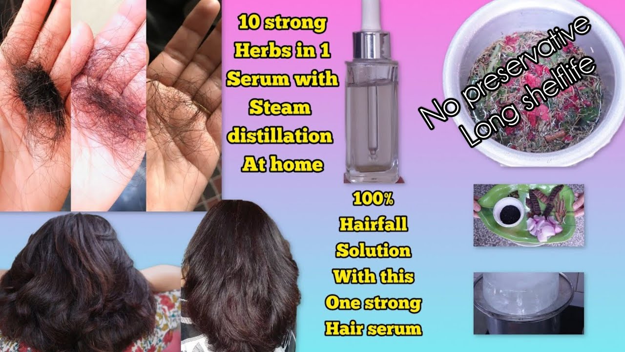 100% hairfall solution wid steam distillation at home | Convert herbs into Super Hair growth serum✔️