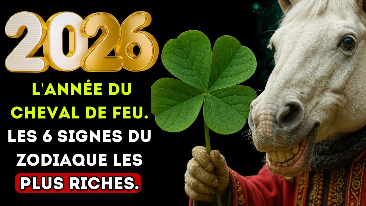 2026, l'année du Cheval de Feu. Les 6 signes du zodiaque les plus riches.