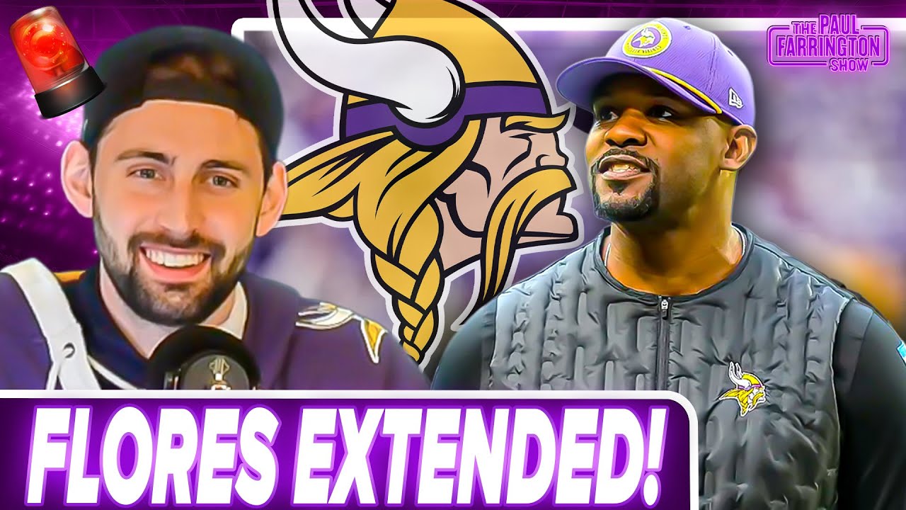 THANK YOU GOD: Vikings EXTEND Brian Flores, FINALLY something to smile about | PFS