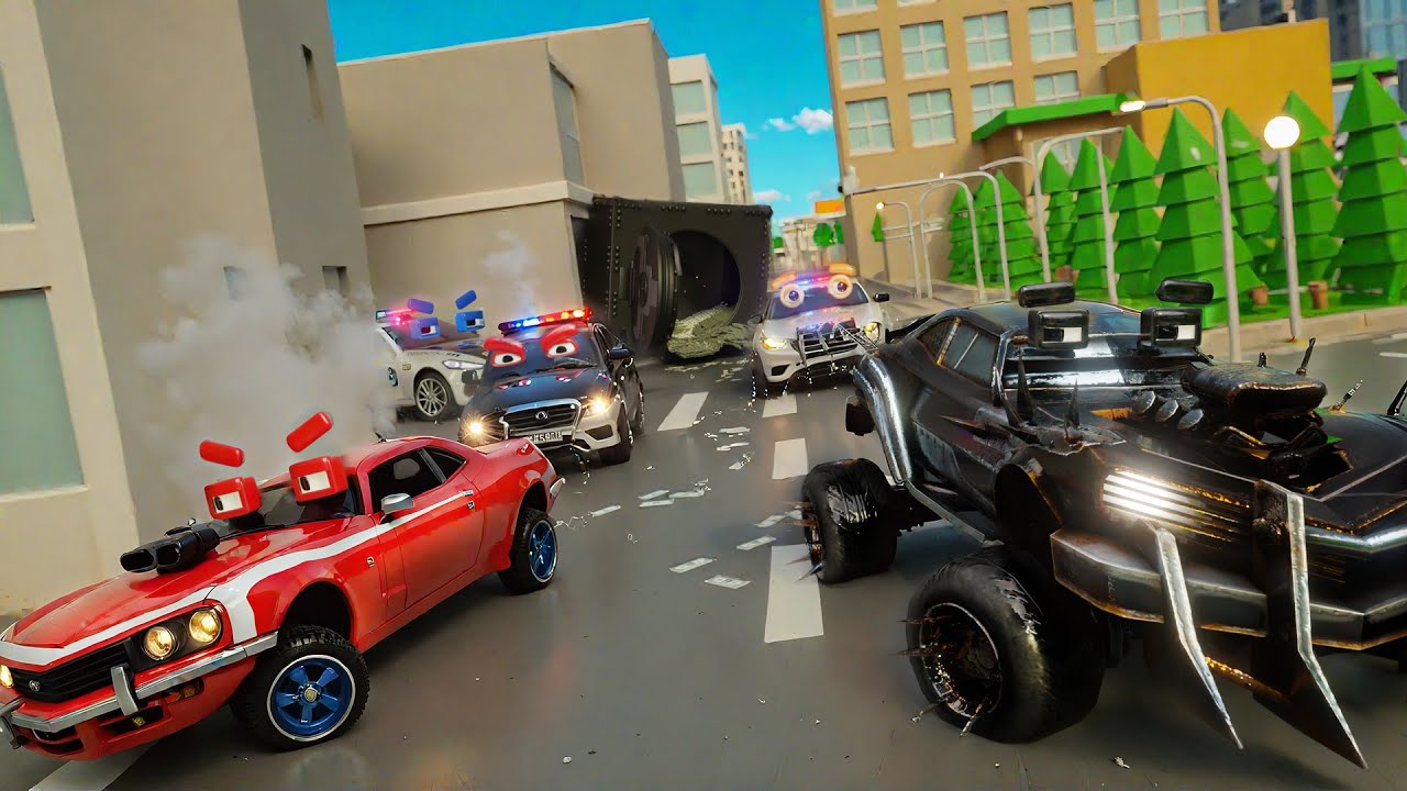 Explosive City Heist! Mondeo and Raptor Police Chase Down Thieves 🏙️🚨