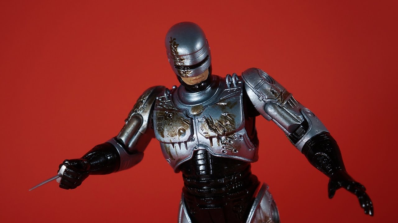 Battle Damaged RoboCop Action Figure Review NECA Toys OCP Robo Cop 7