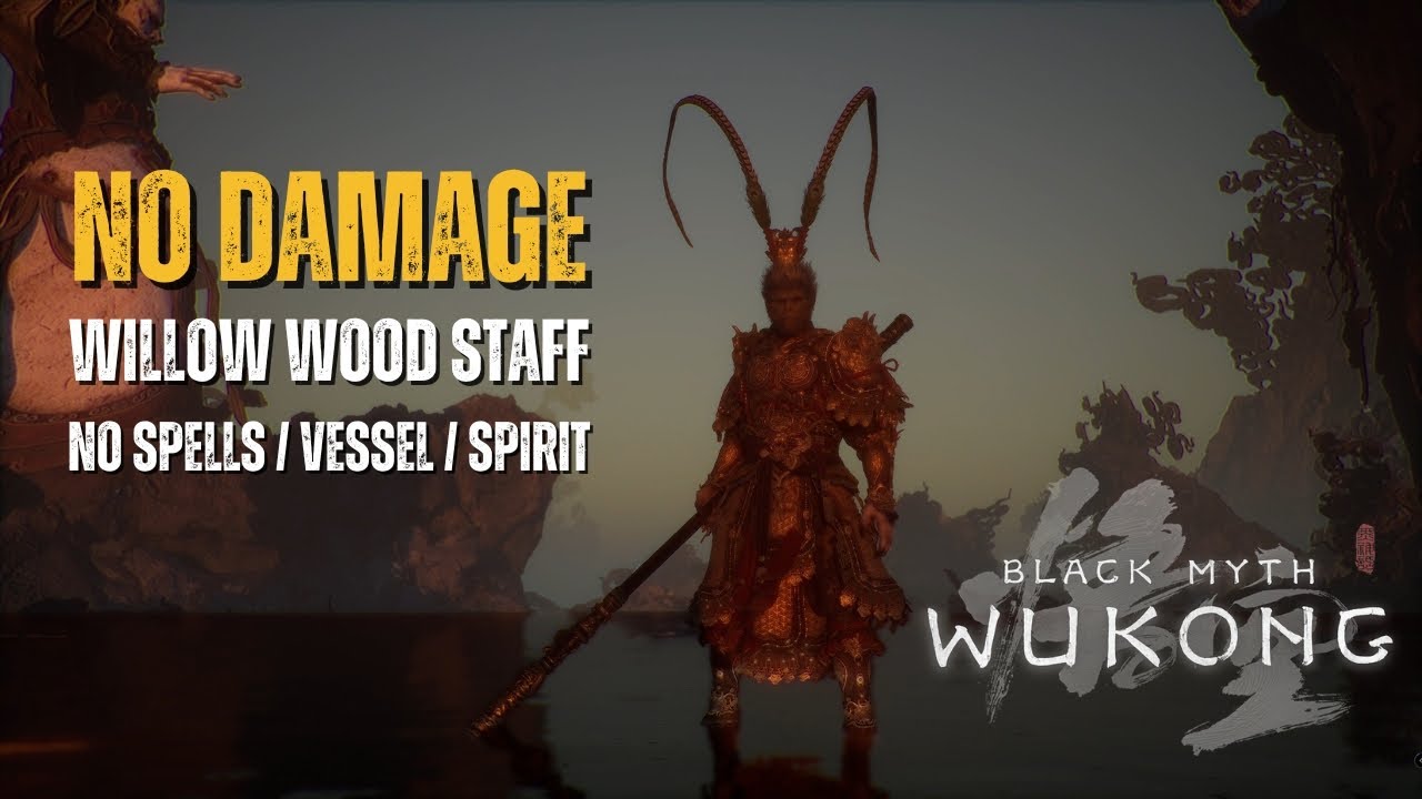 DESTINED ONE vs SUN WUKONG ft. Willow Wood Staff (No damage/spells/vessel/spirit)