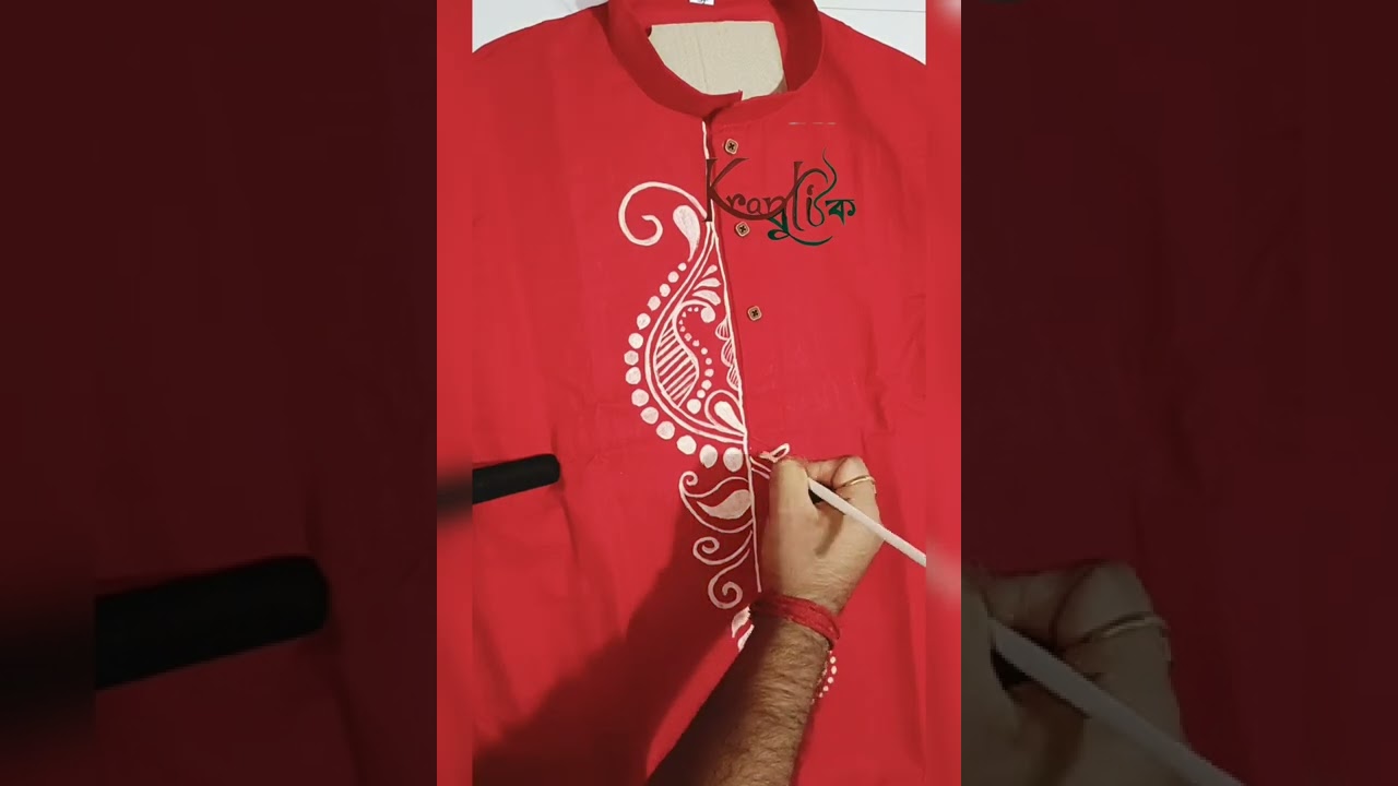 Hand Painting Panjabi for Men ll Kranti বুটিক ll Booking No +918617323876