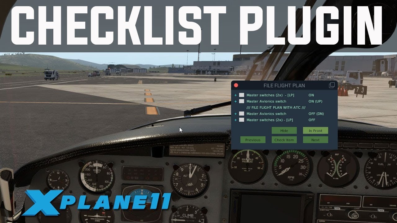Отличный плагин для контрольного списка для X-Plane 11 | XChecklist