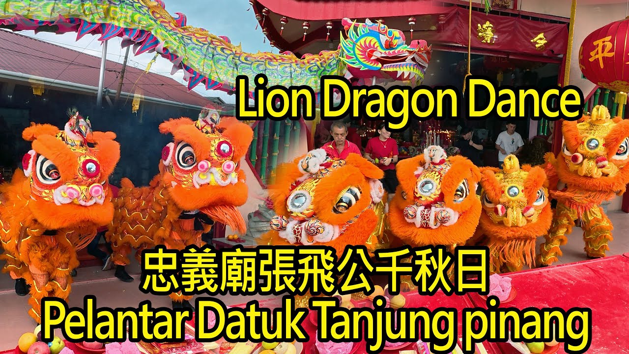 舞龍舞獅慶祝忠義廟張飛公千秋日 | Lion Dance Weiwu Tjp & Lion Dragon Dance Tnj Longshi @zhōng y&igrave; mi&agrave;o Temple