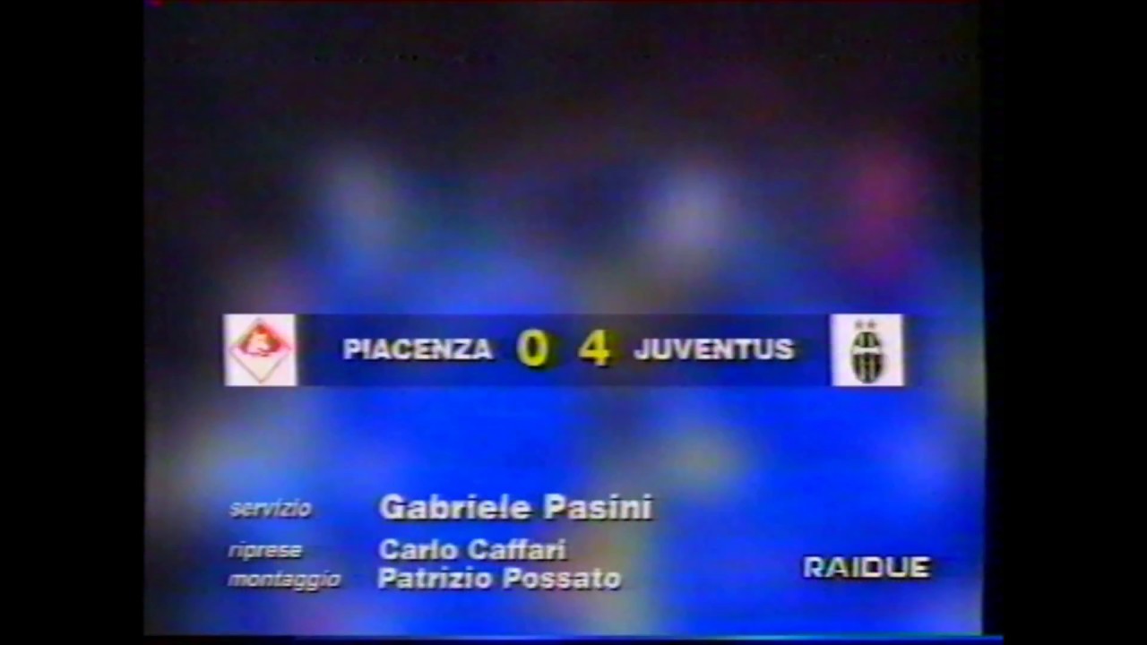 Piacenza - Juventus 0-4 (10.09.1995) 2a Andata Serie A.
