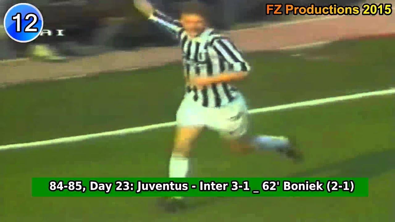Zbigniew Boniek - 31 goals in Serie A (Juventus, Roma 1982-1988)