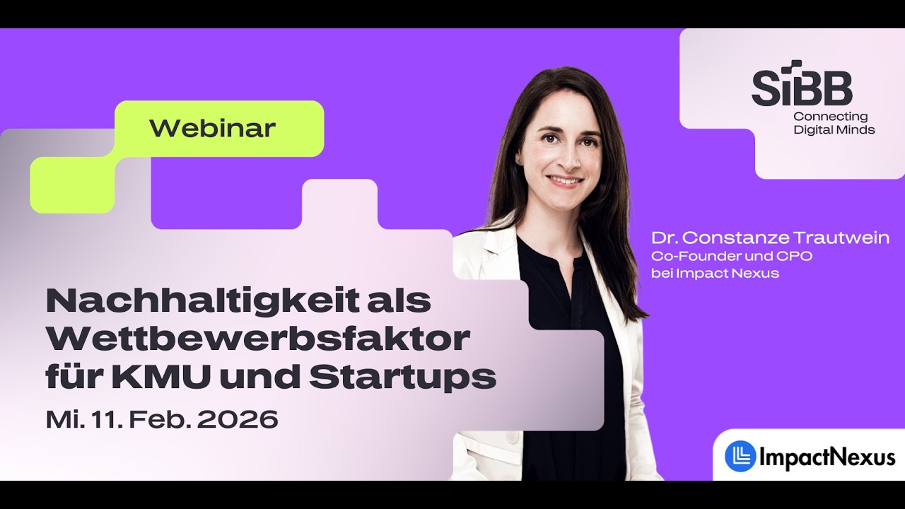 Nachhaltigkeit als Wettbewerbsfaktor für KMU und Startups