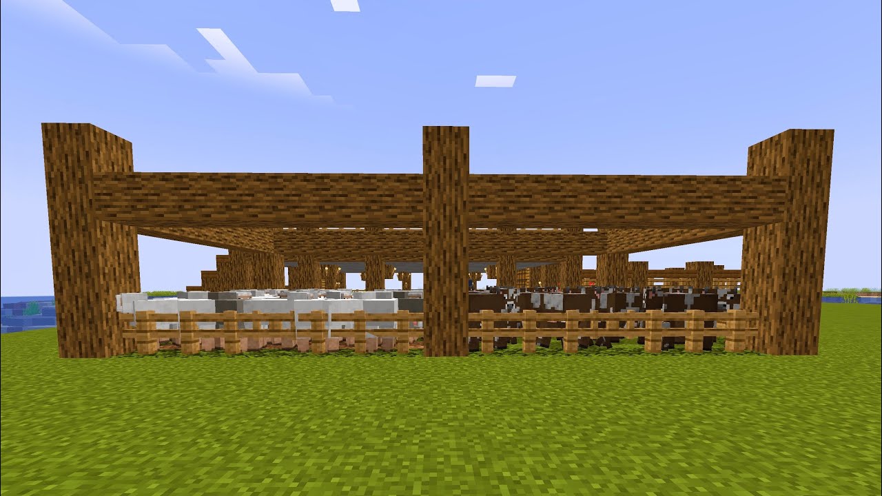 i built a minecraft barn