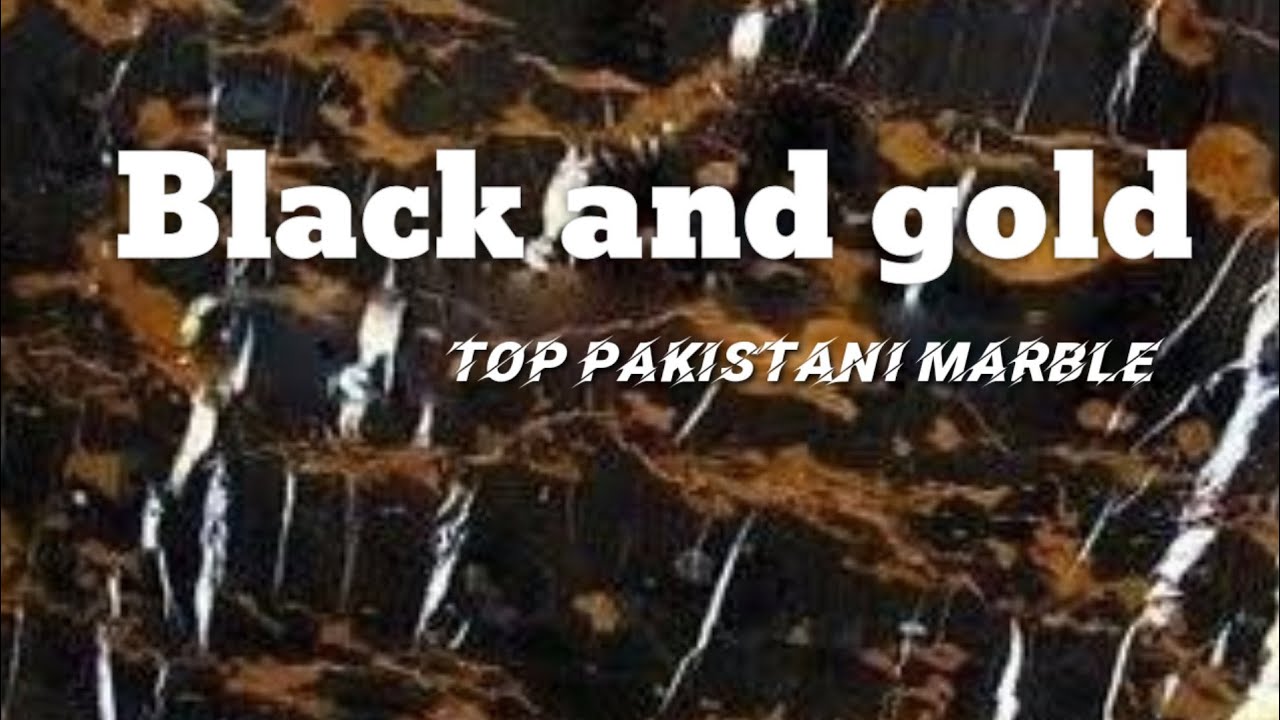 Black and gold king gold top pakistani marble