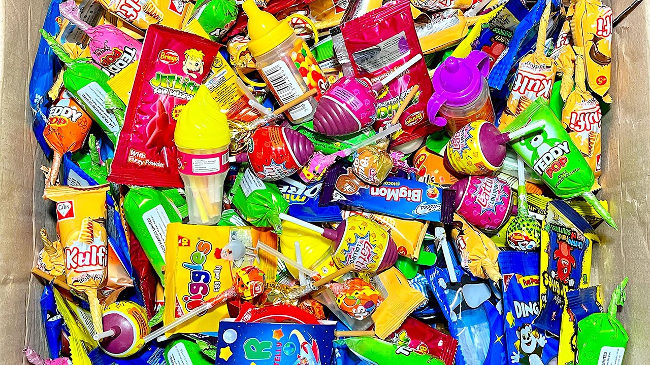 Unpacking So Many Kind Of Lollipop And FillFull Into The Box ASMR