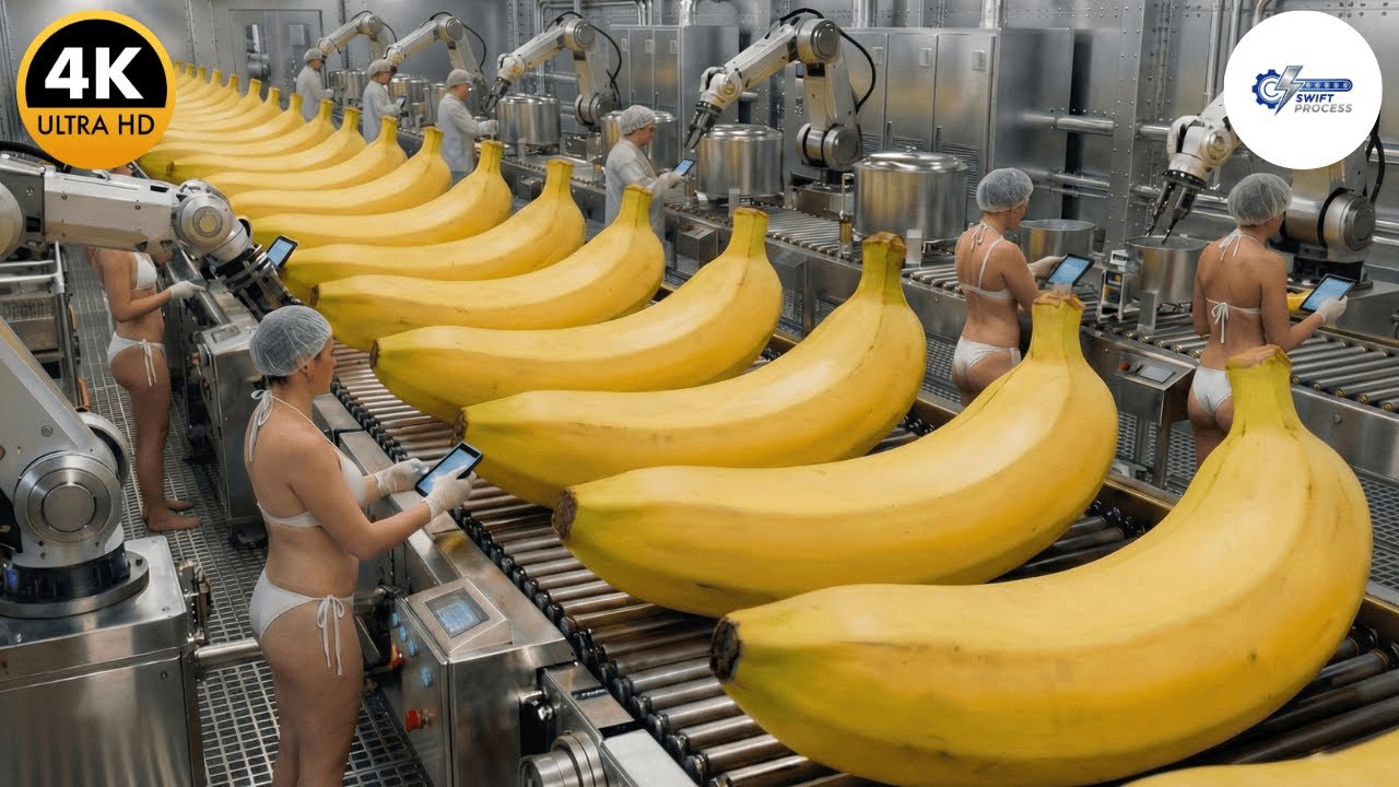 Inside a Banana Bread Factory: From Fresh Fruit to Perfect Loaves (Full Process)