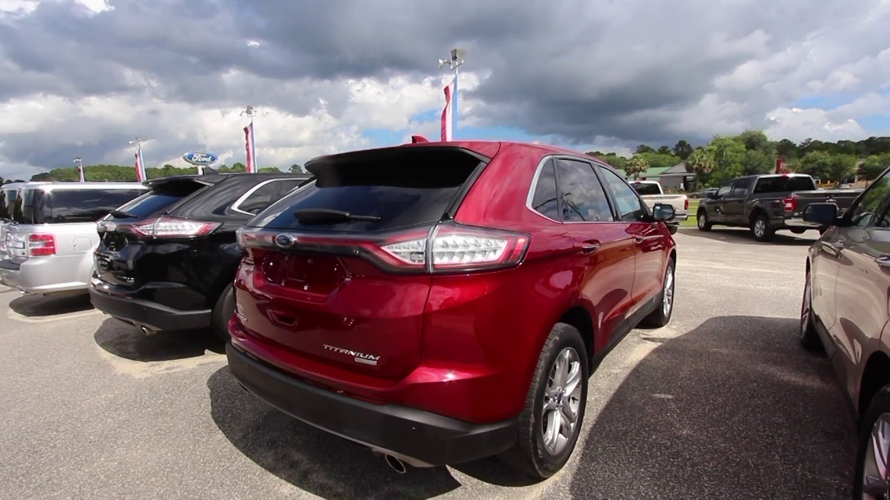 The 2017 Ford Edge Titanium Ruby Red | For Sale Review @ Ravenel Ford | June 2018