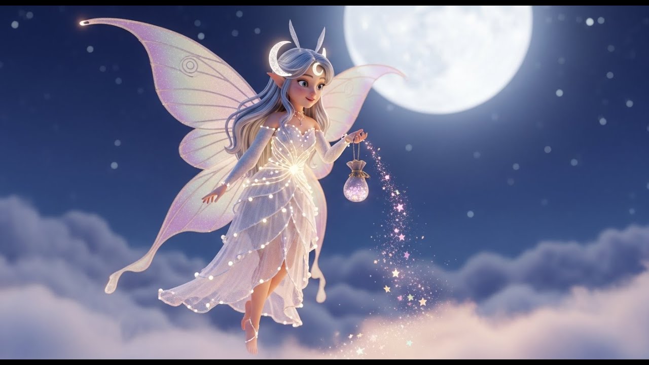 Sleepy Moon Fairy 🌙🧚‍♀️🎶 | Bedtime Story Rhymes – **Melooza kIDS** Gentle Lullaby for Kids!
