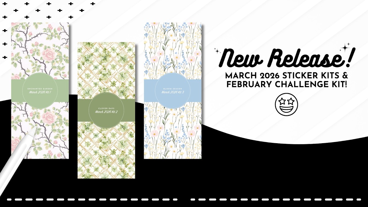 P2P New Release 🎉 March 2026 Sticker Kits + February 2026 Challenge Kit! 🤩