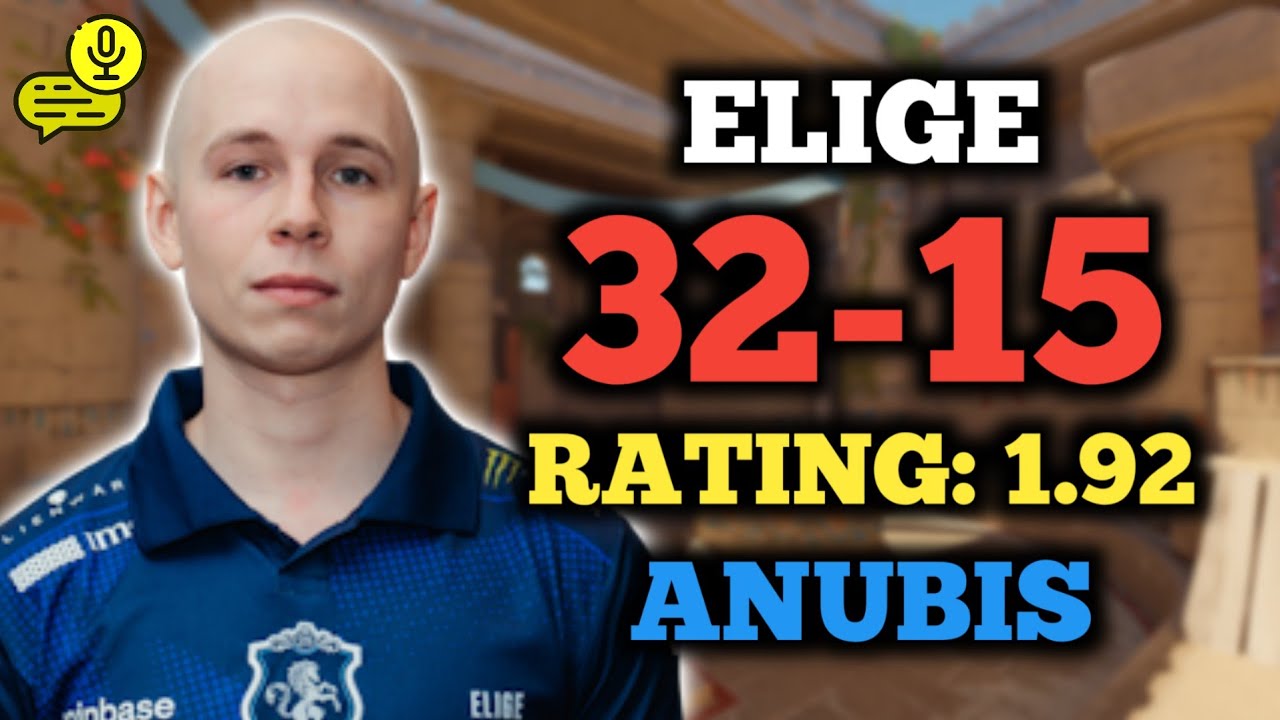 ELIGE (32-15) РЕЙТИНГ: 1.92 | NA FACEIT (ANUBIS) +ГОЛОС | CS2 POV