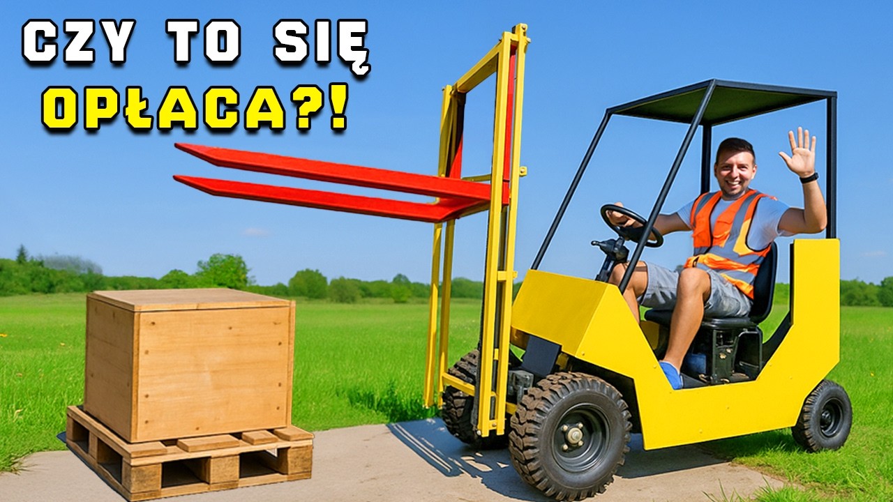 BUDUJEMY WÓZEK WIDŁOWY ZA GROSZE!