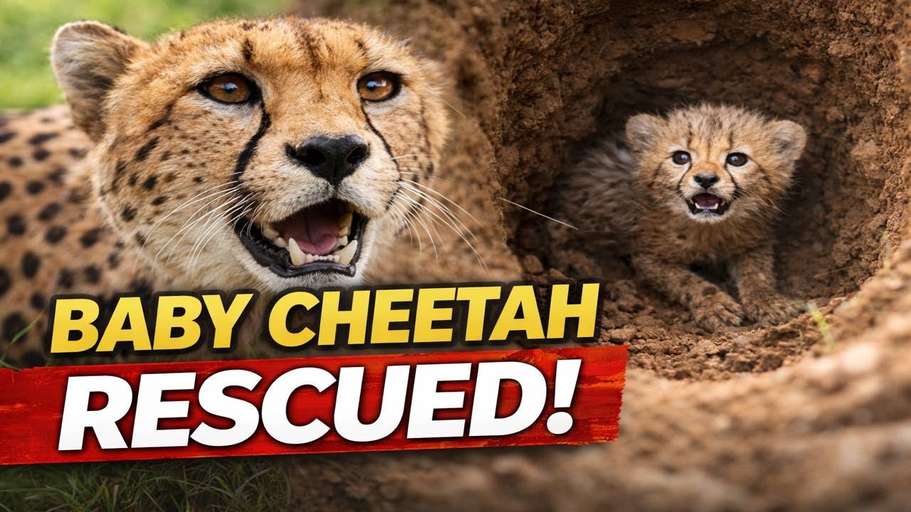 Rescued a baby cheetah - Rescued Baby Cheetah Mother Never Gave Up