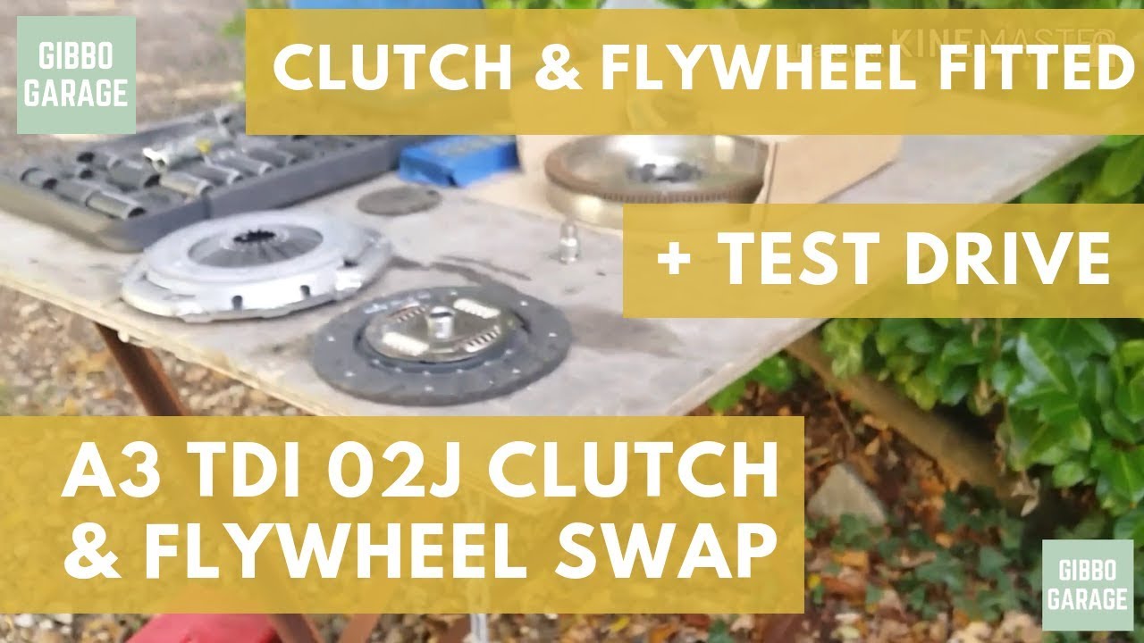 Audi A3 02j 5 Speed Clutch and Flywheel Pt4 Clutch Flywheel And Test Drive