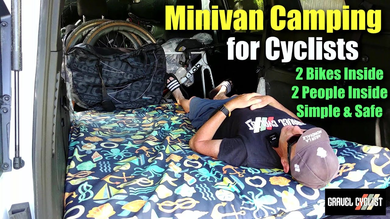 Minivan Camping for Cyclists: Simple & Safe - Chrysler Pacifica Hybrid