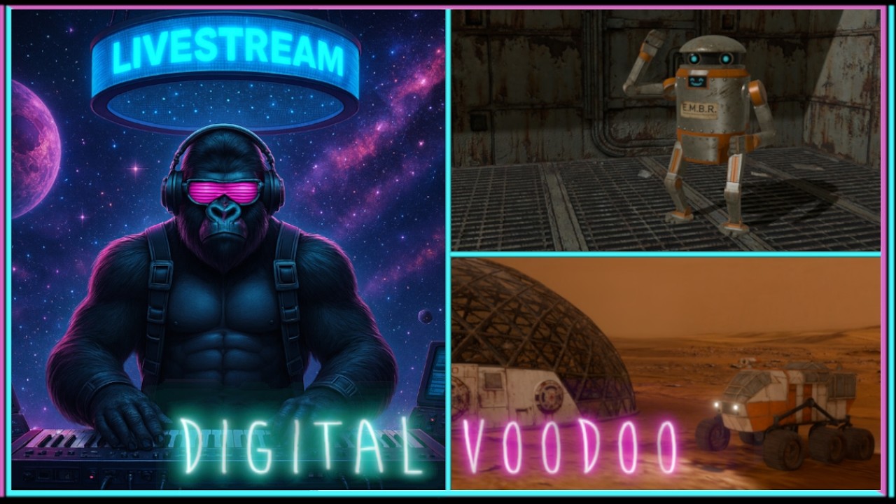 Digital Voodoo Music & 3D Modelling Live Stream