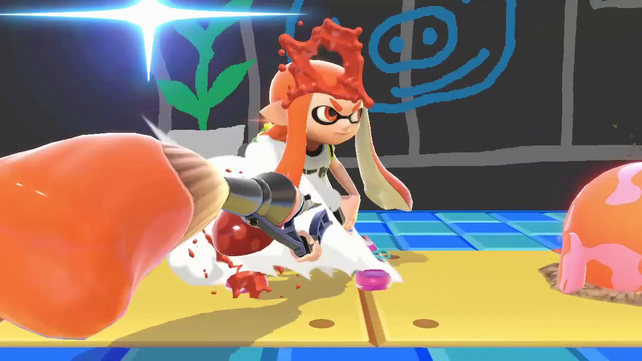 Inkling's Roller-to-Smash Attack Combo in a Nutshell [Super Smash Bros. Ultimate]