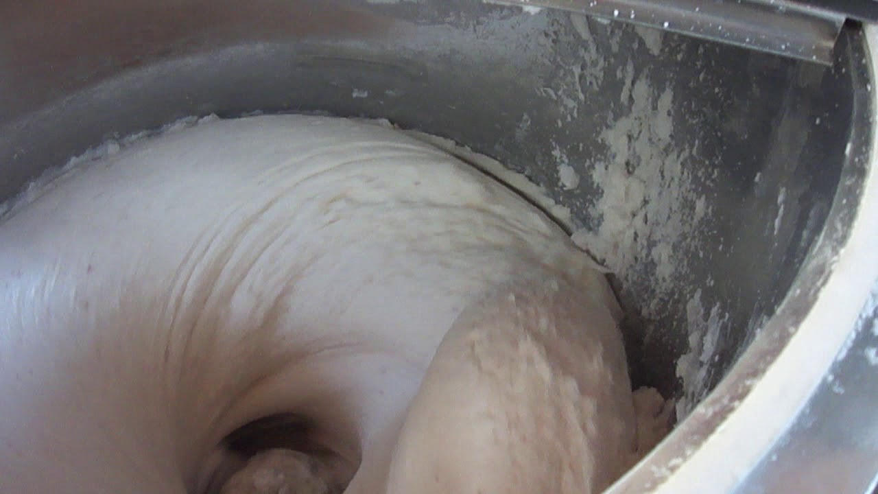 high speed dough flour mixer video