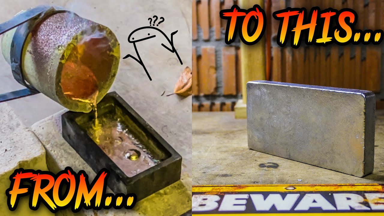 😄WELL THAT WAS SPECIAL! #lead #zinc #melting  #metalcasting
