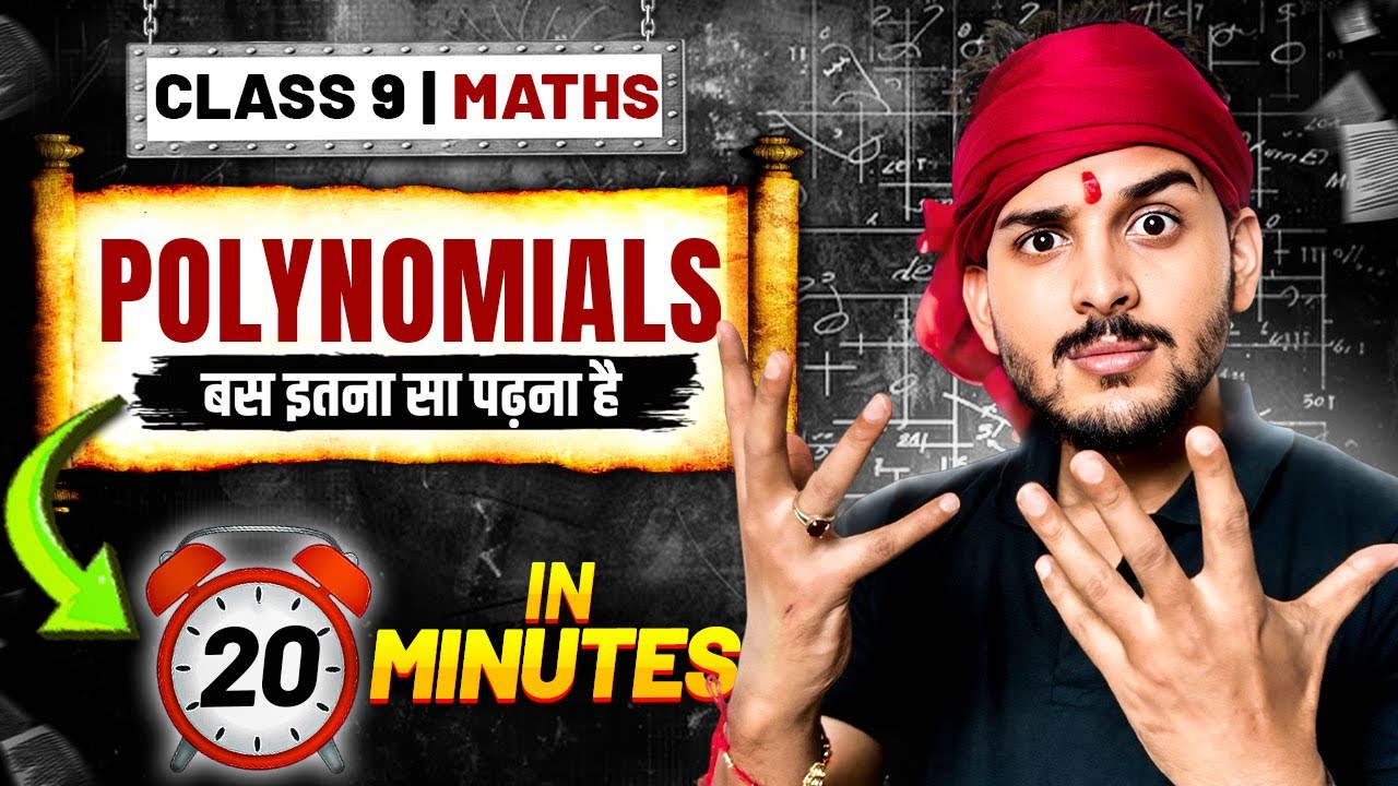 Polynomials one shot in 20 Minutes | Class 9 Maths | CBSE 2025-26 | Rapid Revision by Pranav Sir