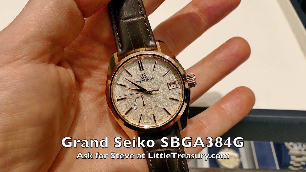 Grand Seiko 18k Gold SBGA384G Limited Edition 2018 in 4k UHD