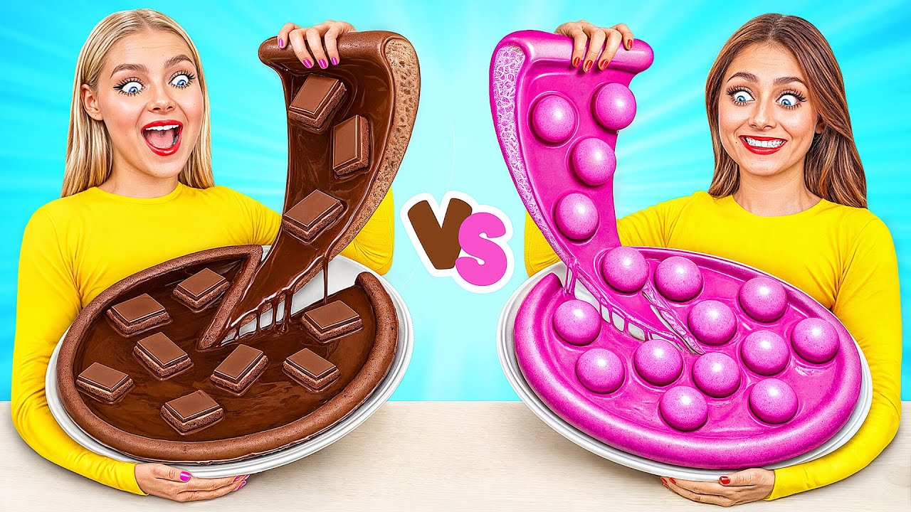 Real Food vs Chocolate Food Challenge | Prank Wars by Choco DO