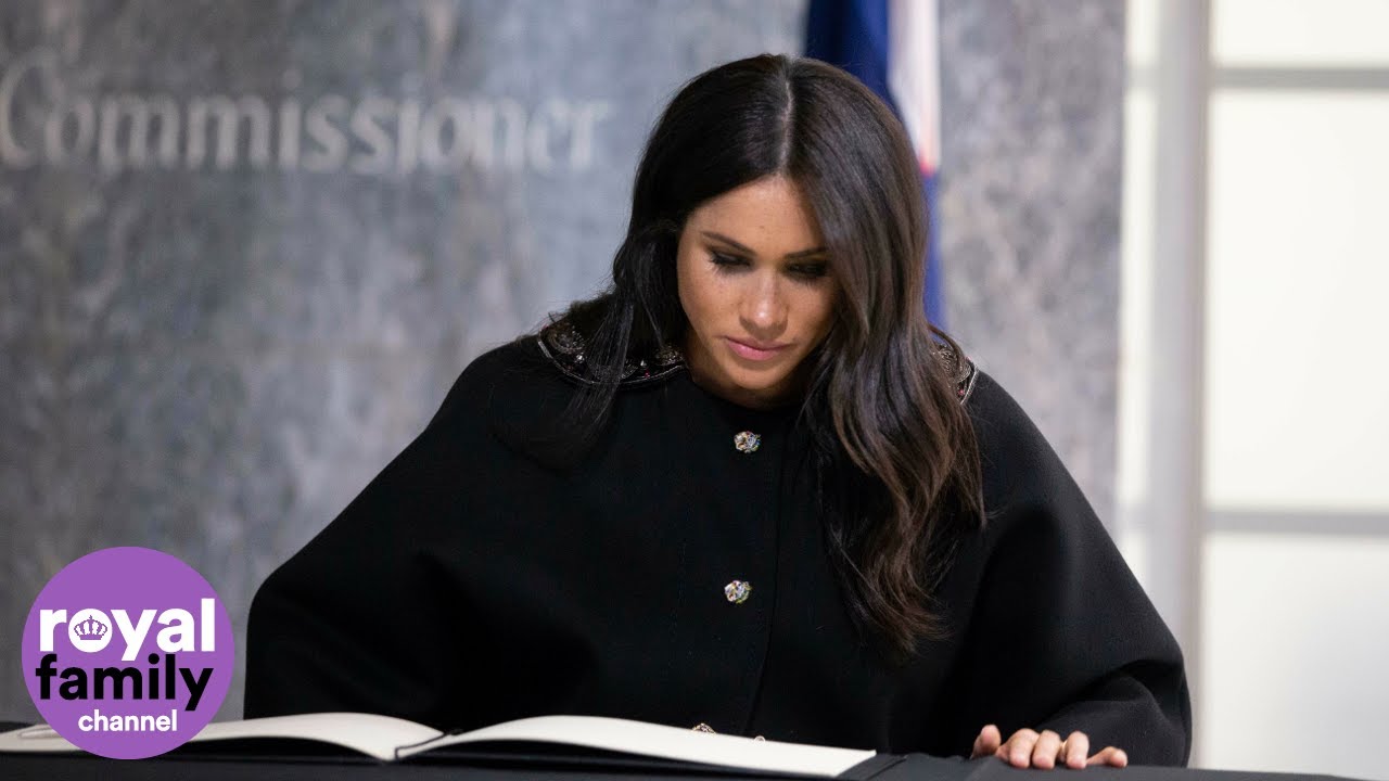 Duke and Duchess of Sussex pay respects to mosque victims at New Zealand House
