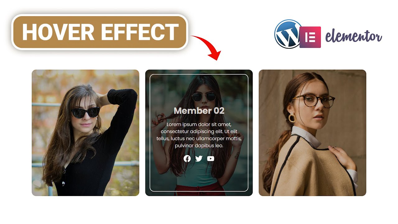 Elementor Text over Image on Hover | WordPress Elementor Pro Tutorial | Elementor Tricks