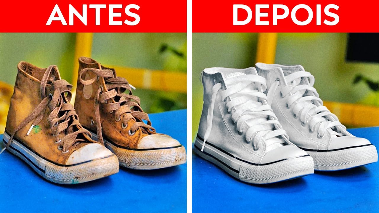 Dê uma nova vida aos seus sapatos velhos || Como customizar seus sapatos favoritos