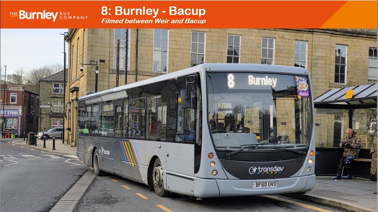 Over the moorland! Burnley Bus Company 8 service between Weir and Bacup