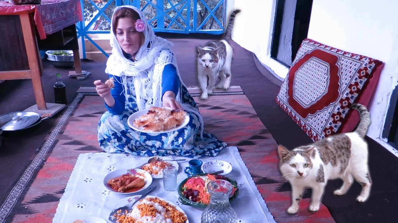 Tender Chicken & Barberry Rice life in country side Zereshk Polow ba Morgh زرشک پلو با مرغ