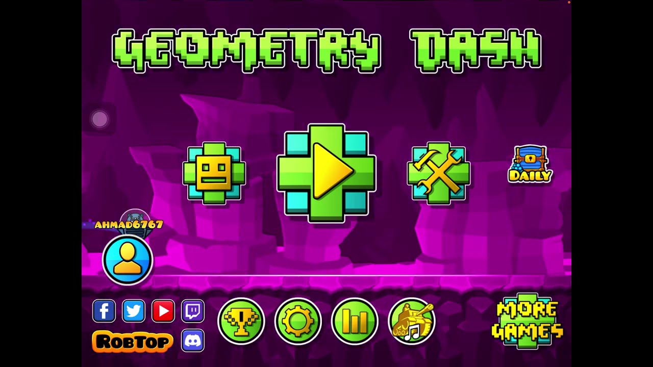 First gaming video, geometry dash, geometrical dominator, finger dash, and stereo madness