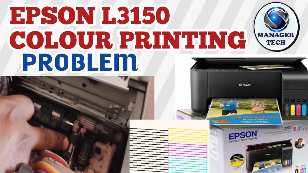 EPSON L3150 COLOUR PRINTING PROBLEM SOLUTION