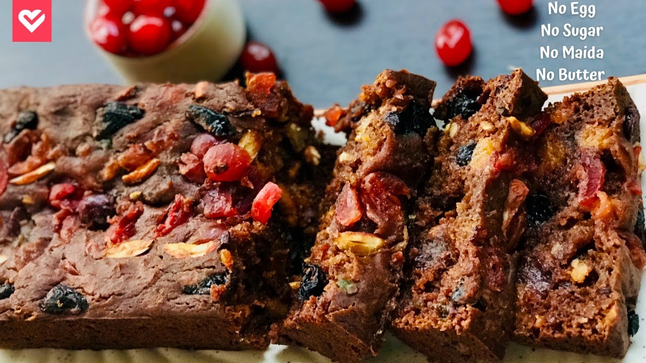 best sugar free healthy CHRISTMAS CAKE recipe | rich | dark | soft