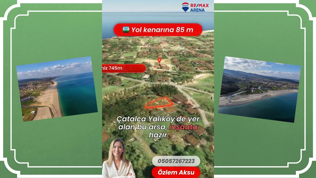 Çatalca Yalıköyde 948 m² İmarlı, Ruhsatlı İnşaata Hazır Arsa