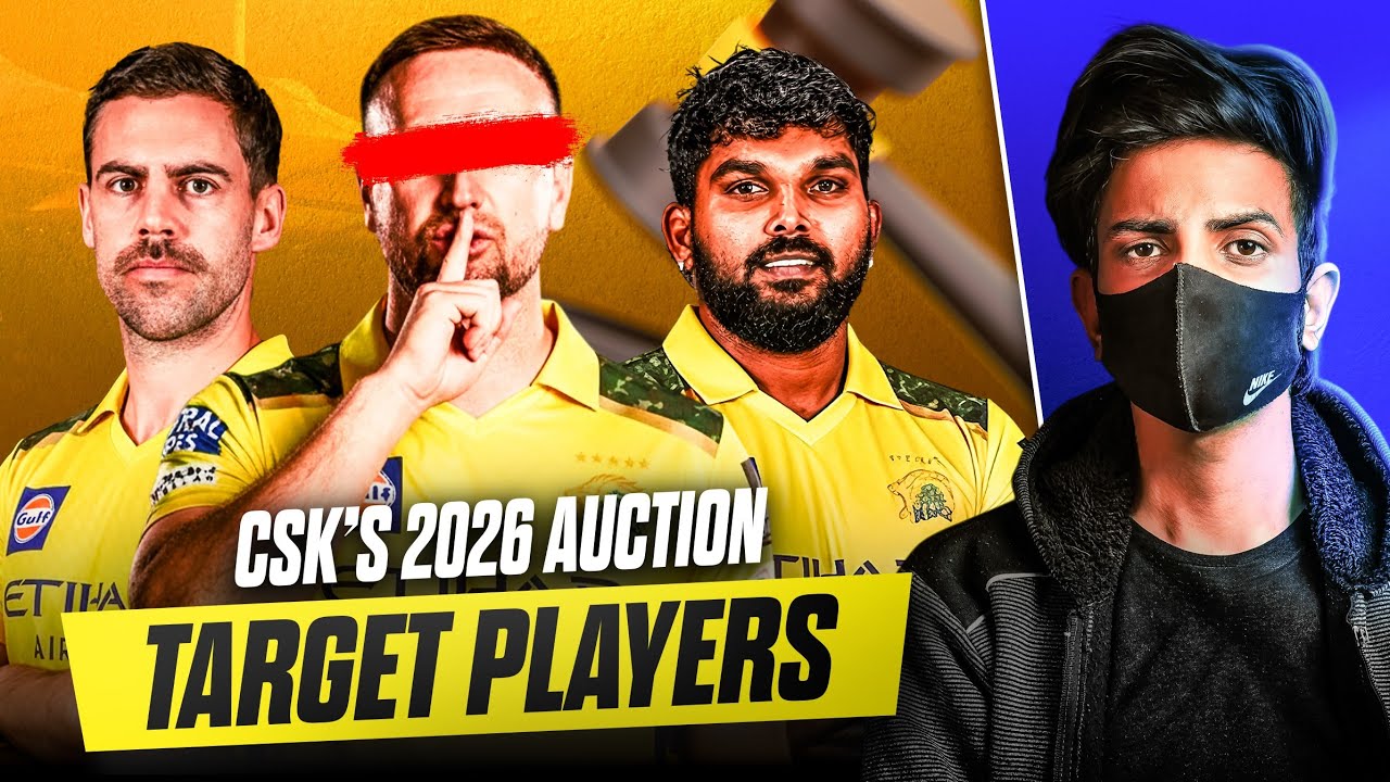 CSK's TOP 7 target players for 2026 Auction | Cric Candid