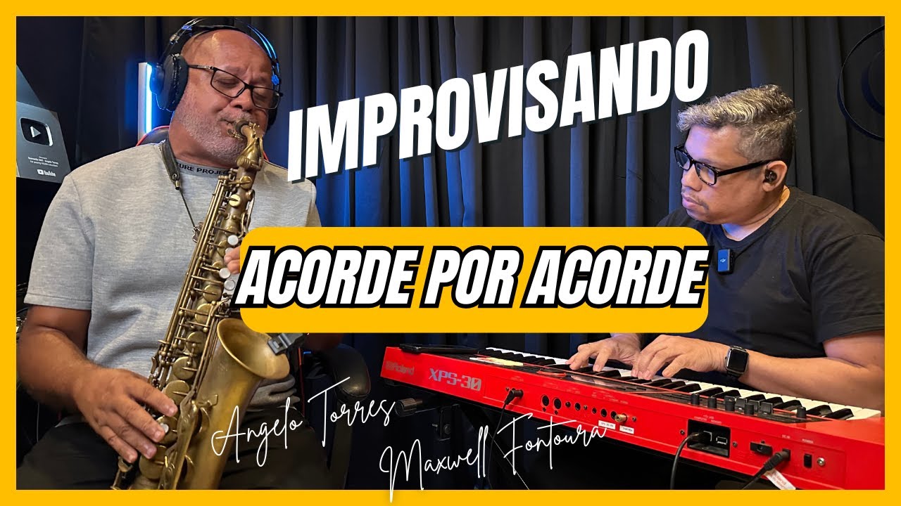IMPROVISANDO em BLUE BOSSA | AULÃO ABERTO - Angelo Torres e Maxwell Fontoura #dicasdesaxofone